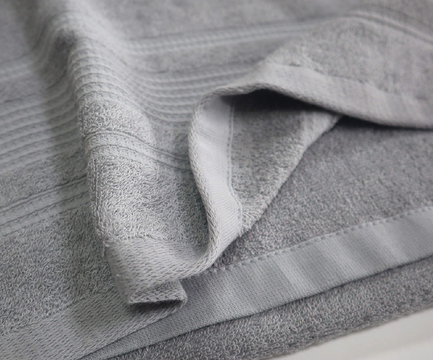 華夫格牛奶紗加大浴巾